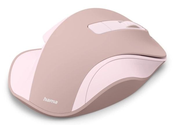 Hama WM-500, Oikeakätinen, Optinen, Langaton RF, 1600 DPI, Vaaleanpunainen