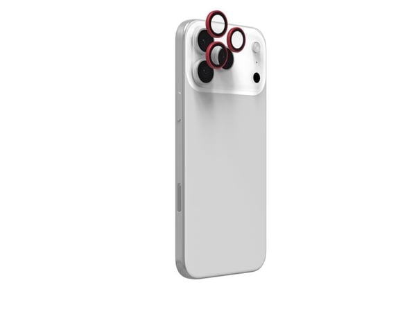 ZAGG InvisibleShield Premium GL - Linsebeskytter for mobiltelefon - rød - for Apple iPhone 15 Pro, 15 Pro Max, 16 Pro, 16 Pro Max, 17 Pro, 17 Pro Max