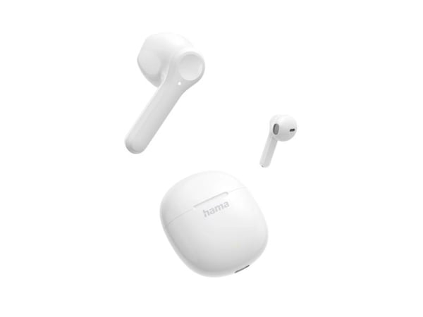 Hama Action One, True Wireless Stereo (TWS), Samtaler/musikk, 20 - 20000 Hz, 34 g, Hodesett, Hvit