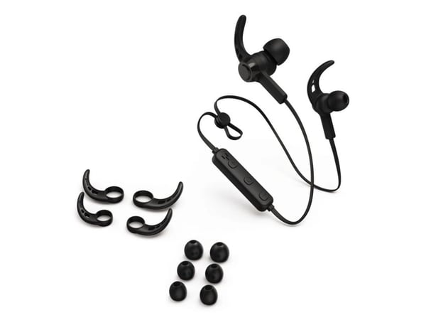 Hama Bluetooth®-hodesett Freedom Run III, in-ear, mikrofon, ørekrok, svart (00221777)