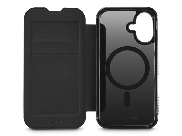 Hama Extreme Protect, Folio-kotelo, Apple, iPhone 16, 15,5 cm (6.1"), musta