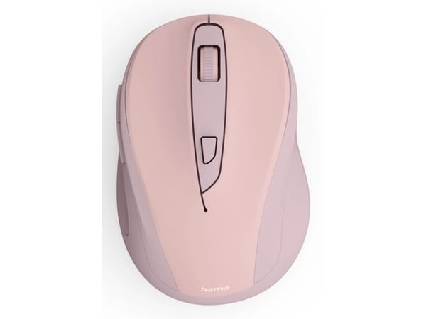 Hama WM-400, högerhand, Optisk, RF Trådlös, 1600 DPI, Rosa
