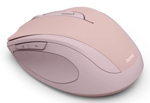 Hama WM-400, Høyre hendt, Optisk, RF kabel-fri, 1600 DPI, Rosa