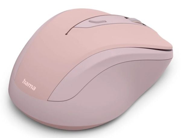 Hama WM-400, Høyre hendt, Optisk, RF kabel-fri, 1600 DPI, Rosa