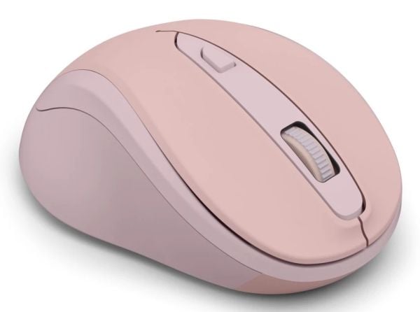 Hama WM-400, Høyre hendt, Optisk, RF kabel-fri, 1600 DPI, Rosa