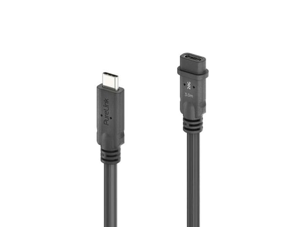 PureLink PI6630-030, 3 m, USB C, USB C, USB4 Gen 2x2, 20 Gbit/sek, musta