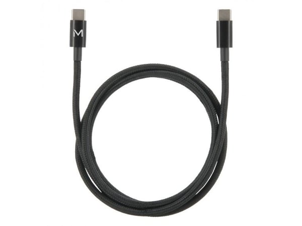 Mobilis 001388, 2 m, USB C, USB C, USB 2.0, 0,48 Gbit/s, musta