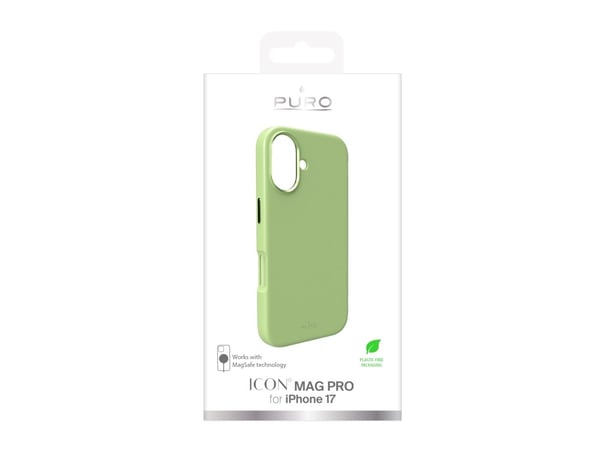 PURO ICON MAG PRO, Mobilskal, Apple, iPhone 17, 15,5 cm (6.1"), Grön