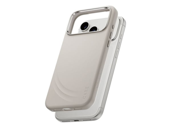 CARE by PanzerGlass Flow - Baksidedeksel for mobiltelefon - MagSafe-samsvar - silikon - vanilje - for Apple iPhone 17 Pro Max