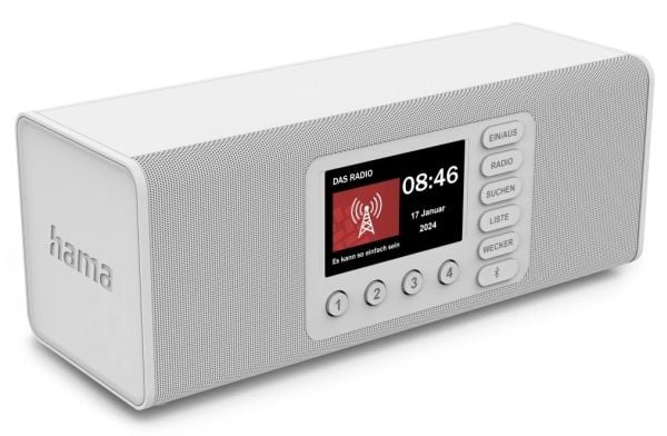 Hama DR2002, Personlig, Digitalt, DAB, DAB+, FM, 10 W, TFT, 10,9 cm (4.3")