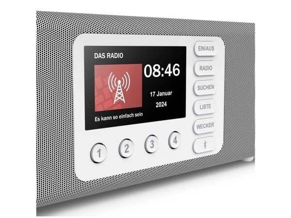 Hama DR2002, Personlig, Digitalt, DAB, DAB+, FM, 10 W, TFT, 10,9 cm (4.3")