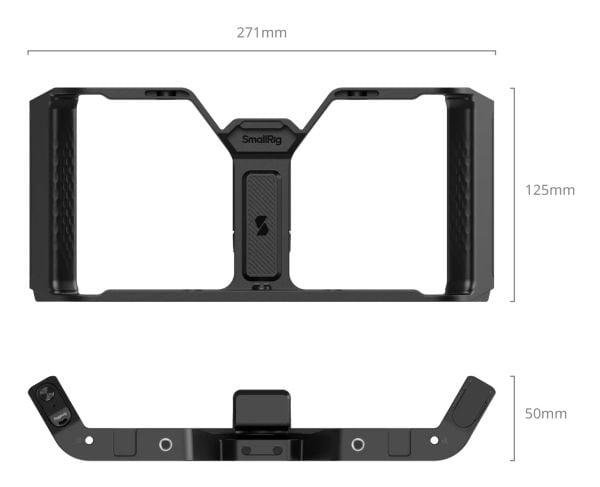 SmallRig 5355, Mobiltelefon/smarttelefon, Passiv holder, Innendørs, Utendørs, Sort