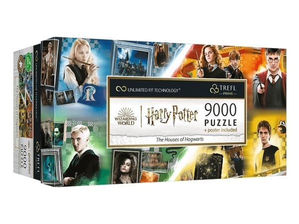 Puslespill Trefl Prime 9000 Harry Potter Galtvort House Wizarding World UFT Puslespill + plakat Puslespill Trefl Prime 9000 Harry Potter Galtvort House Wizarding World UFT Puslespill + plakat