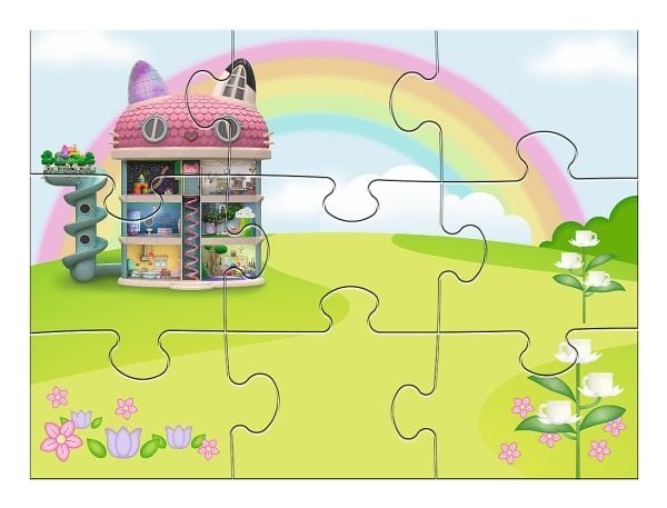 Trefl Gabby''s Dollhouse 93383, 9 stykker, Tegneserier, 3 år