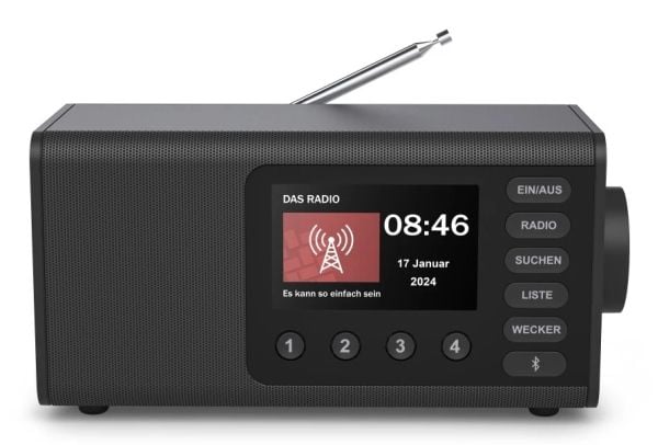 Hama DR1001, Personlig, Digitalt, DAB, DAB+, FM, 5 W, TFT, 10,9 cm (4.3")