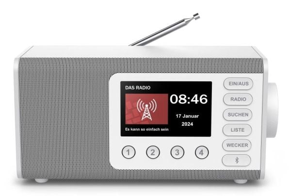 Hama DR1001, Personlig, Digitalt, DAB, DAB+, FM, 5 W, TFT, 10,9 cm (4.3")