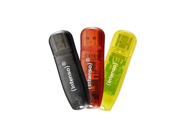 Intenso 3502463, 8 GB, USB Type-A, 2.0, 28 MB/s, Keps, Multifärg