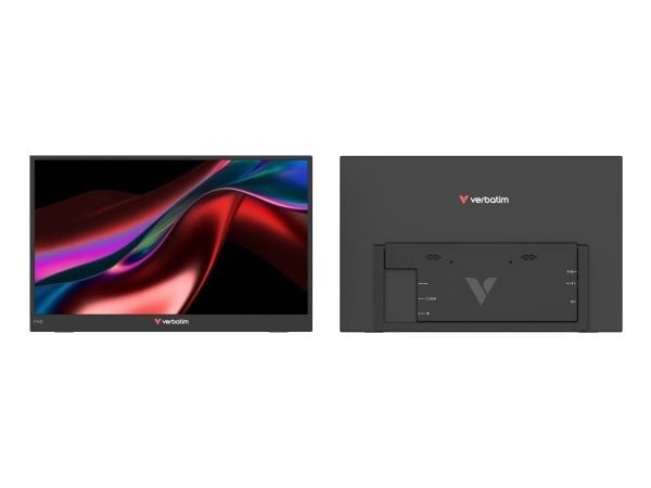 Verbatim Essentials - LCD-skjerm - 15.6" - portabel - 1920 x 1080 Full HD (1080p) @ 60 Hz - IPS - 250 cd/m² - 1000:1 - 10 ms - Mini HDMI, 2xUSB-C -...