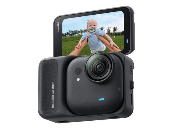 Insta360 GO Ultra Standardpakke, 4K Ultra HD, 240 bilder per sekund, Wi-Fi, Bluetooth, 500 mAh, 52,9 g