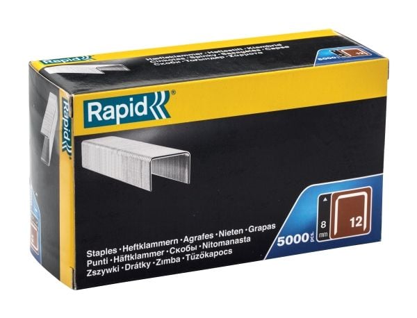 Rapid 40100518, Niittipakkaus, 8 mm, 5000 niitit, Kiinnitys, Metallinen, Nahka Rapid 40100518, Niittipakkaus, 8 mm, 5000 niitit, Kiinnitys, Metallinen, Nahka