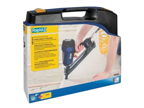 Rapid 5000104, Spikerpistol, Vinklet magasin, Sort, Blå, Magnesium, 3,2 cm, 6,4 cm