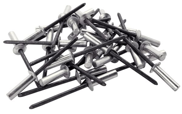 Rapid 5000401, Blindnagle, Aluminium, Aluminium, Sort, RP10 , RP40 Multi, RP60 Multi, RP100 Multi, RP150 Multi, 4 mm, 16 mm