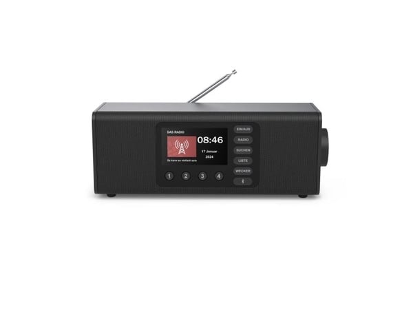 Hama DR2002, Personlig, Digitalt, DAB, DAB+, FM, 10 W, TFT, 10,9 cm (4.3")