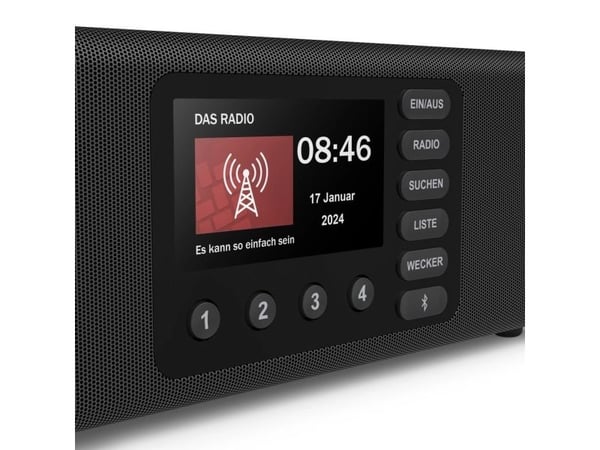 Hama DR2002, Personlig, Digitalt, DAB, DAB+, FM, 10 W, TFT, 10,9 cm (4.3")