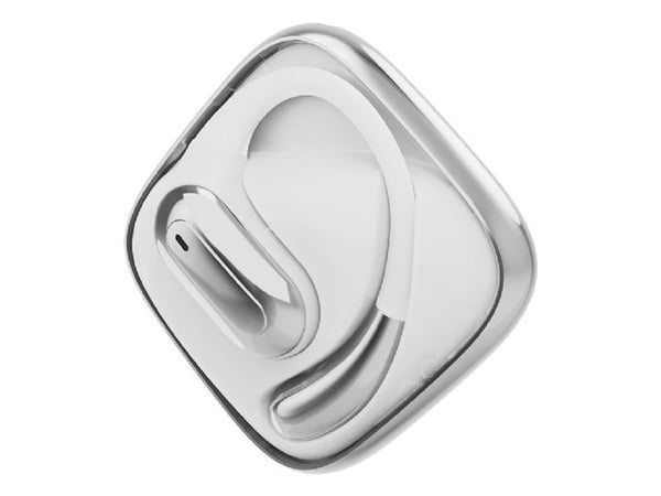 GMB Audio - True wireless-hodetelefoner med mikrofon - åpent øre - over-øret-montering - Bluetooth - hvit