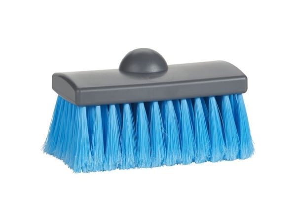 Pensel med vannstråle, Vikan, blå, PP, 15 cm, myk, med hull