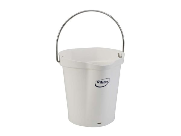 Matspann, Vikan, 6 l, vit, PP/rostfritt stål