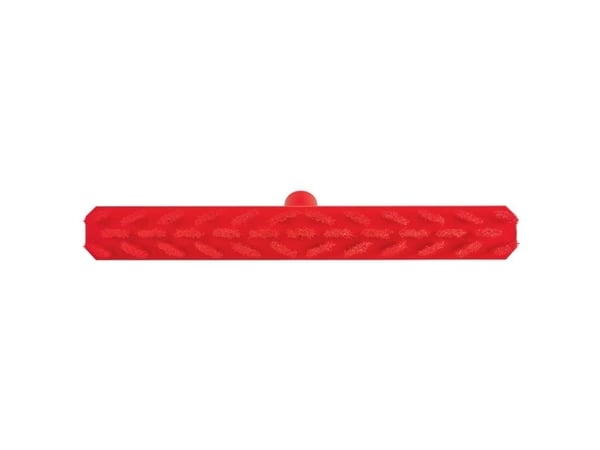 Gulvskrubbe, Vikan, 5x40x7,5cm, rød, glas/polyester/PP, 40 cm, stiv