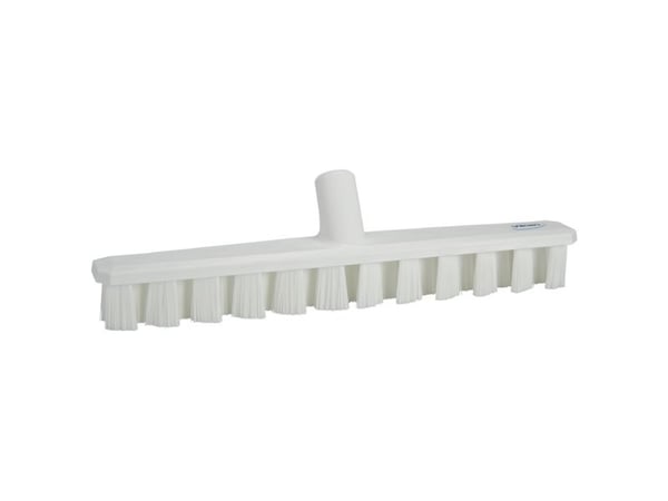 Gulvskrubbe, Vikan, 5x40x7,5cm, hvid, glas/polyester/PP, 40 cm, stiv