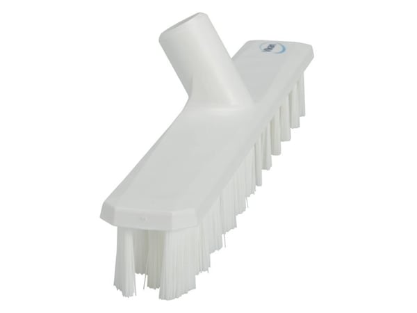 Gulvskrubbe, Vikan, 5x40x7,5cm, hvid, glas/polyester/PP, 40 cm, stiv