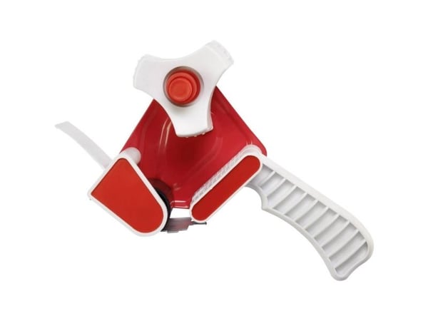 TOOLCRAFT pakettejp-rullar röd/vit, rullbredd (max) 50 mm, rullängd (max) 66 m