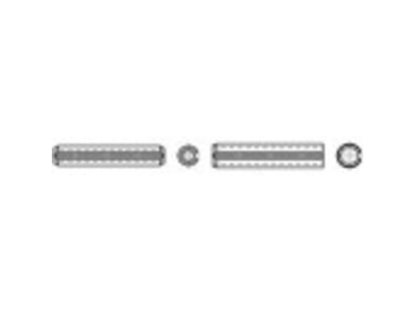TOOLCRAFT TO-448074 rørstifter (Ø x L) 6 mm x 30 mm fjærstål 100 stk