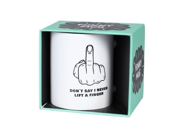 Mugg Don’t say I never lift a finger