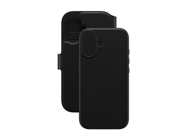 CARE by PanzerGlass Tango - Lommebok for mobiltelefon - MagSafe-samsvar - veganlær - svart - for Apple iPhone 17