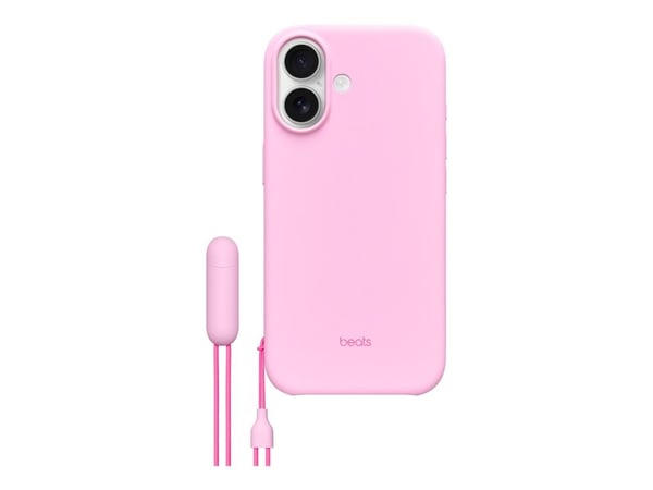 Beats - Matkapuhelimen takakuori - jalustalla - MagSafe-yhteensopivuus - polykarbonaatti - pebble pink - iPhone 17:lle
