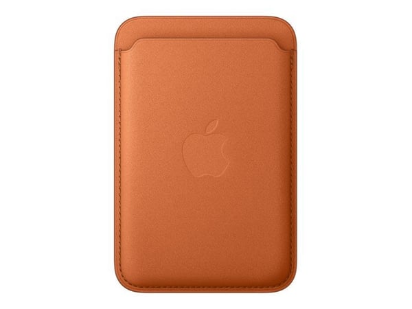 Apple - Lomme for mobiltelefon / kredittkort - MagSafe-samsvar - mikrotvill, FineWoven - rev orange