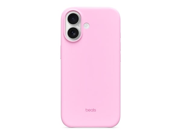 Beats - Bagsidecover til mobiltelefon - MagSafe-kompatibilitet - polykarbonat - pebble pink - for iPhone 17