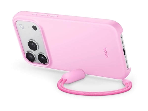 Beats - Matkapuhelimen takakuori - jalustalla - MagSafe-yhteensopivuus - polykarbonaatti - pebble pink - iPhone 17 Pro -puhelimille