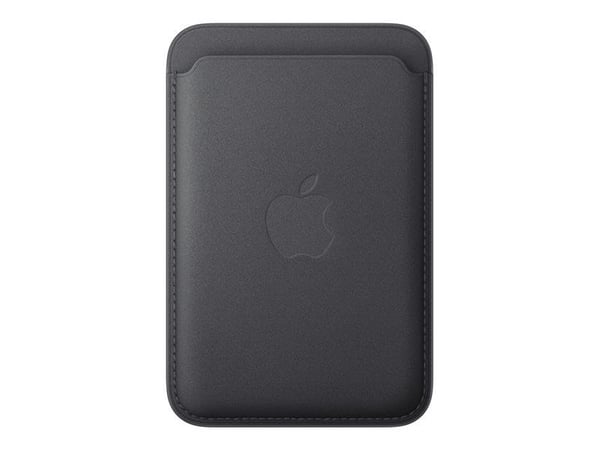 Apple - Lomme for mobiltelefon / kredittkort - MagSafe-samsvar - mikrotvill, FineWoven - svart