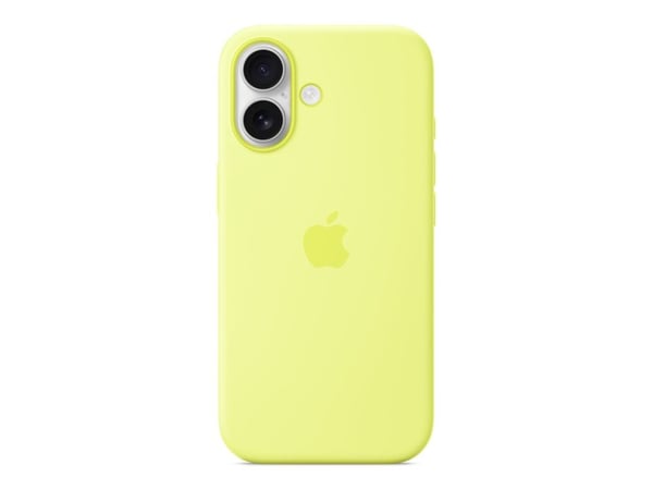 Apple - Baksidedeksel for mobiltelefon - MagSafe-samsvar - silikon - neongul - for iPhone 17
