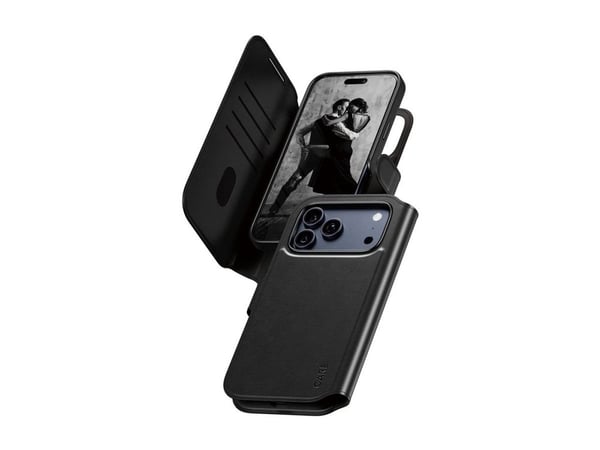 CARE by PanzerGlass Tango - Lommebok for mobiltelefon - MagSafe-samsvar - veganlær - svart