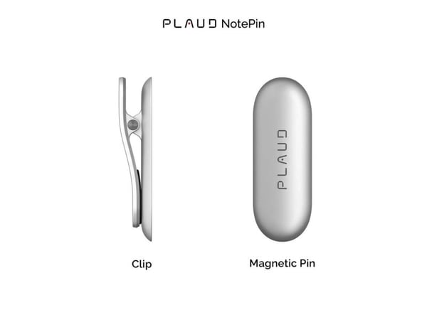 PLAUD NotePin - Monteringssats för digital röstinspelare - cosmic gray - för NotePin