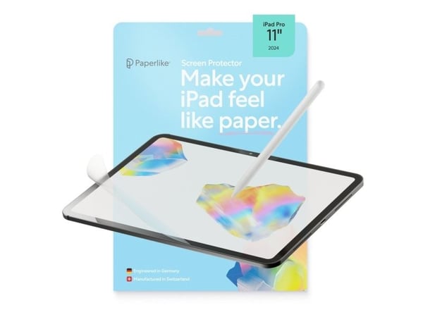 Paperlike Paperlike 3 screen protector for iPad Pro 11" (2024) with authentic paper feel and ultra-responsive Apple Pencil perfo Paperlike Paperlike 3 screen protector for iPad Pro 11" (2024) with authentic paper feel and ultra-responsive Apple Pencil perfo