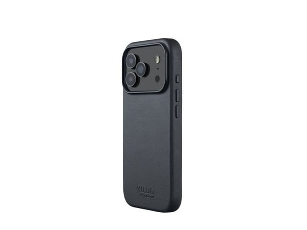 Mujjo Nahkakotelo - nahkakotelo iPhone 17 Pro:lle yhteensopiva MagSafe (basaltti) kanssa