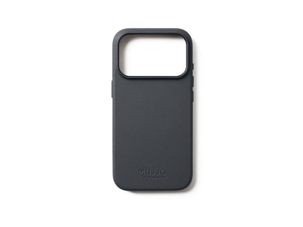 Mujjo Nahkakotelo - nahkakotelo iPhone 17 Pro:lle yhteensopiva MagSafe (basaltti) kanssa