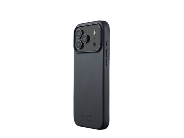 Mujjo Nahkakotelo - nahkakotelo iPhone 17 Pro Max -puhelimelle, joka on yhteensopiva MagSafen kanssa (basaltti)